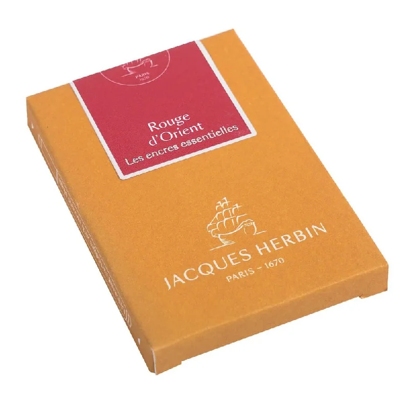 Ceramic painting kits for decorating pottery pieces​ Jacques Herbin Essentielles Ink Cartridge (Rouge d'Orient - Pack of 7) 11069JT