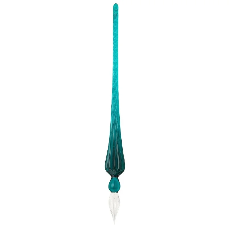 Handicraft supplies for making fabric - covered notebooks​ Jacques Herbin Round Glass Pen (Emerald - 18 CM) 21437T