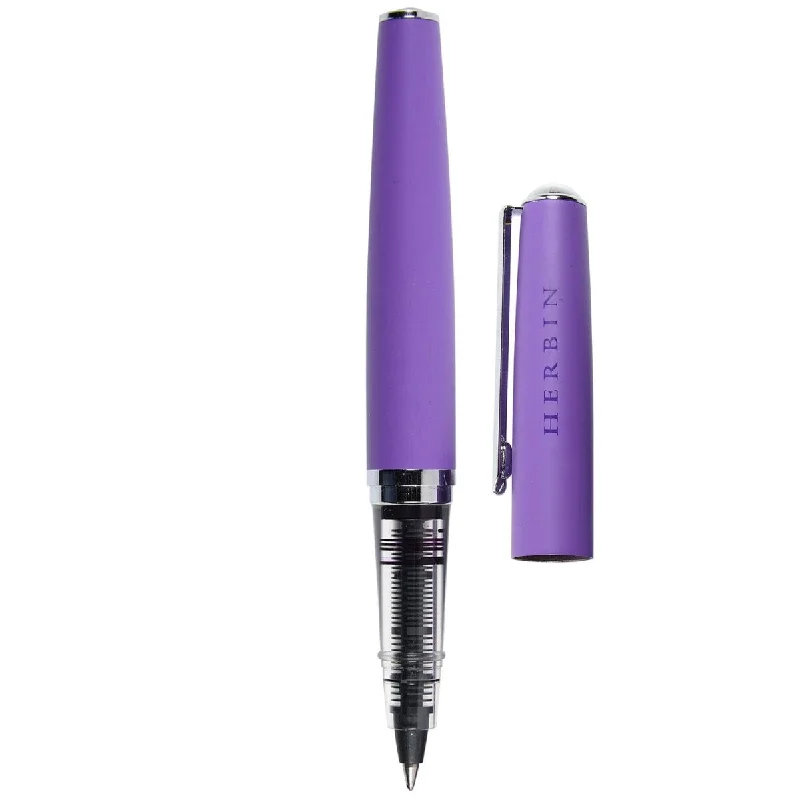 Handicraft supplies for making decorative bookends​ Jacques Herbin Stylo Purple Roller Ball Pen 21677T