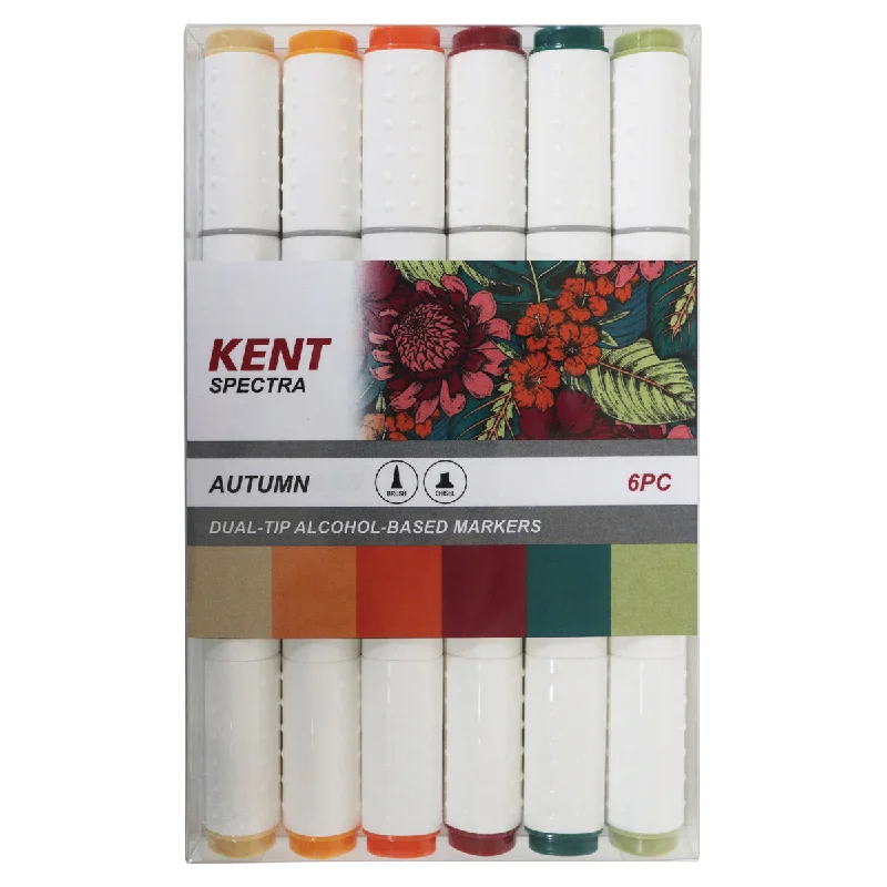 Painting and handicraft supplies for fairy - themed projects​ Kent Spectra Graphic Design Markers Set Of 6 Autumn Colours
