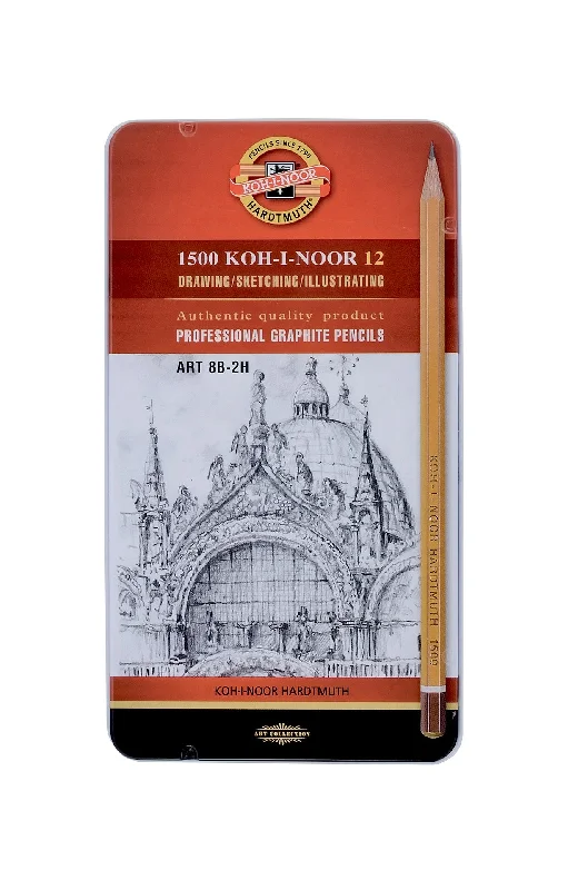 Art supplies for creating art - based magnets​ Koh-I-Noor 1502 Graphite Pencils 8b-2h - Set Of 12