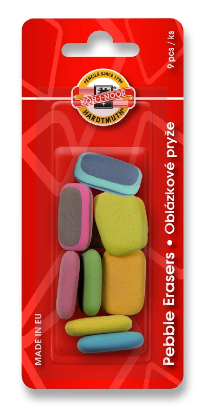 Handicraft supplies for making wooden spoons with designs​ Koh-I-Noor 6510 Pebble Erasers 50g