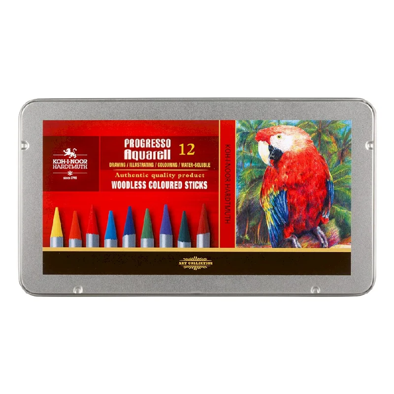 Stencils for painting and handicrafts in various designs​ Koh-I-Noor Progresso Aquarelle Coloured Pencil Set of 12