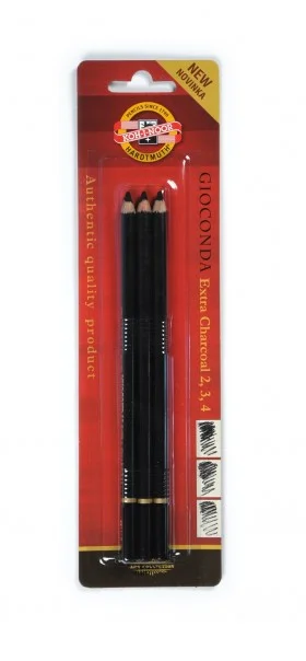 Brush - lettering art supplies for modern calligraphy​ Koh-I-Noor Sketching Pencils Gioconda Xtra Charcoal Pencils - Set Of 3