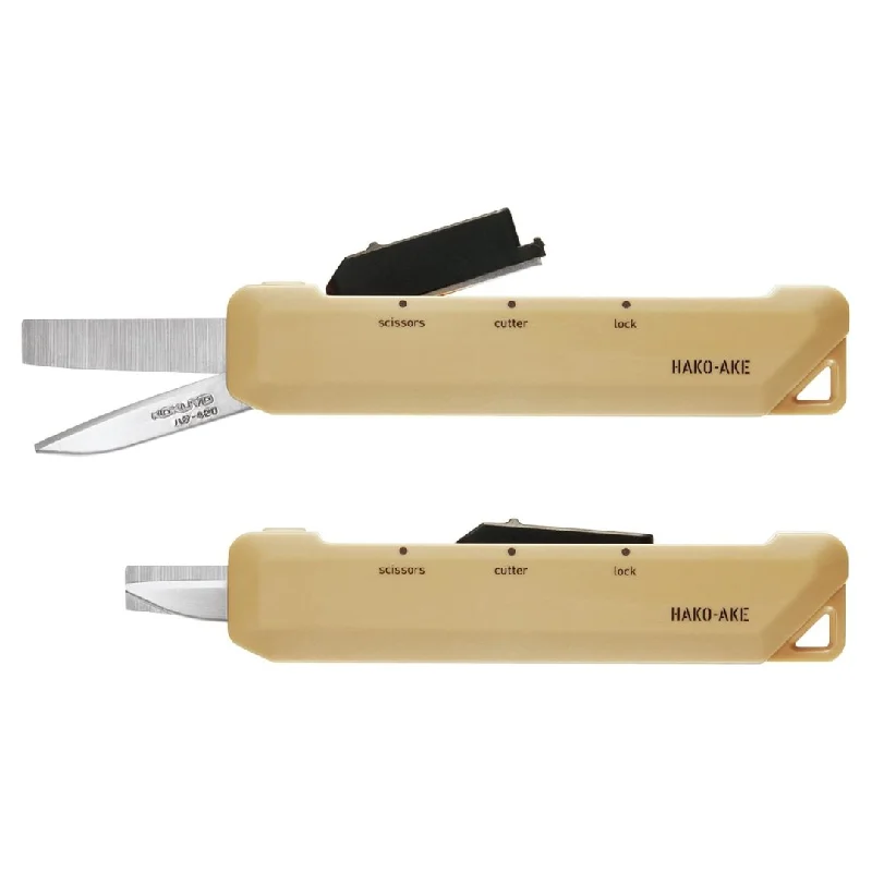 Stamp - making art supplies for creating custom stamps​ Kokuyo Scissors Cutter 2 Way HAKO-AKE Standard Blade