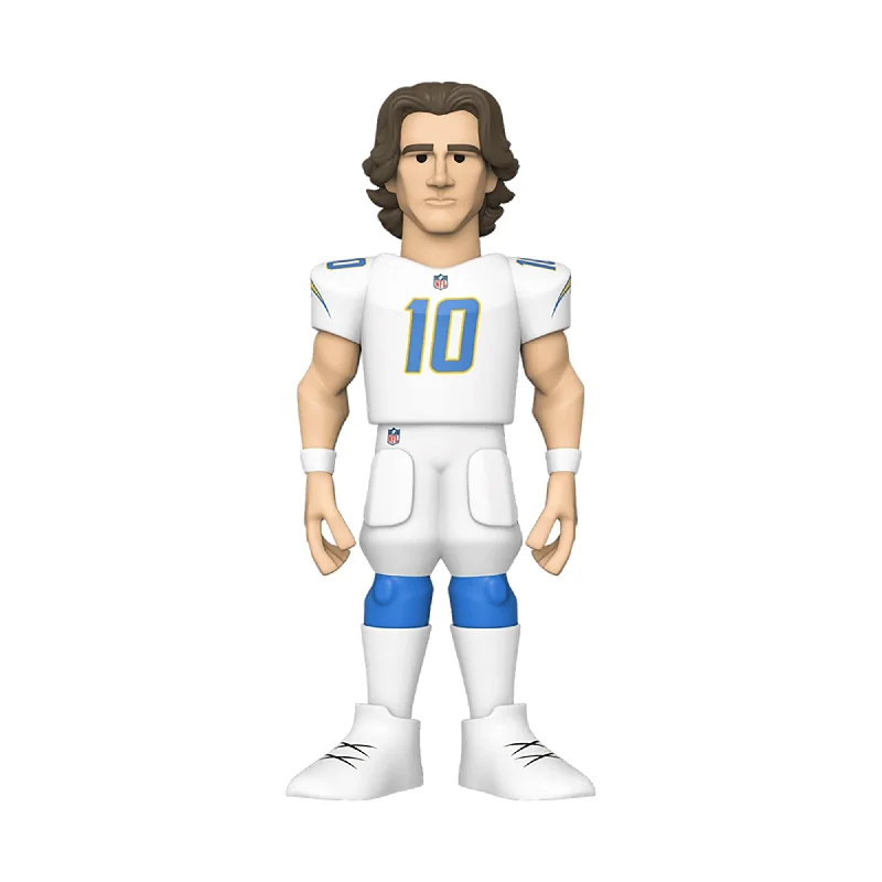 The Elder Scrolls Skyrim Dragonborn Action Figures​ LA Chargers NFL Funko Gold 5 Inch Vinyl Figure | Justin Herbert CHASE