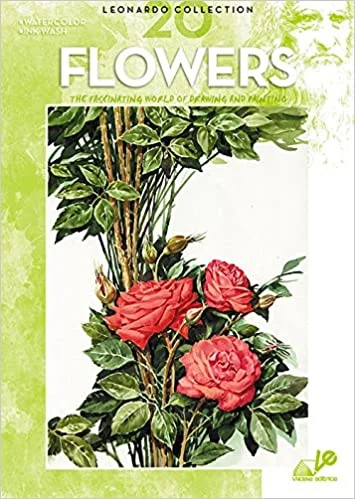 Art supplies for creating cultural - heritage - inspired art​ Leonardo Flowers Drawing & Painting Guide