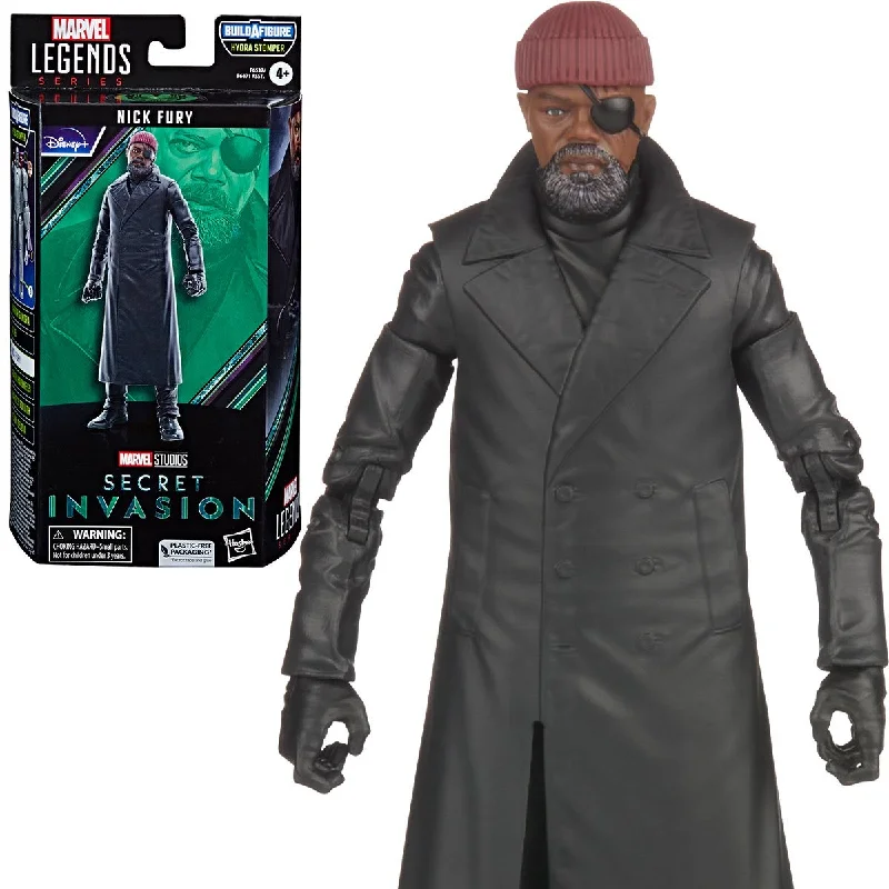 Thomas the Tank Engine Action Figures for Kids​ Marvel Legends Series Nick Fury (Hydra Stomper Build a Figure) 6" Inch Action Figure - Hasbro