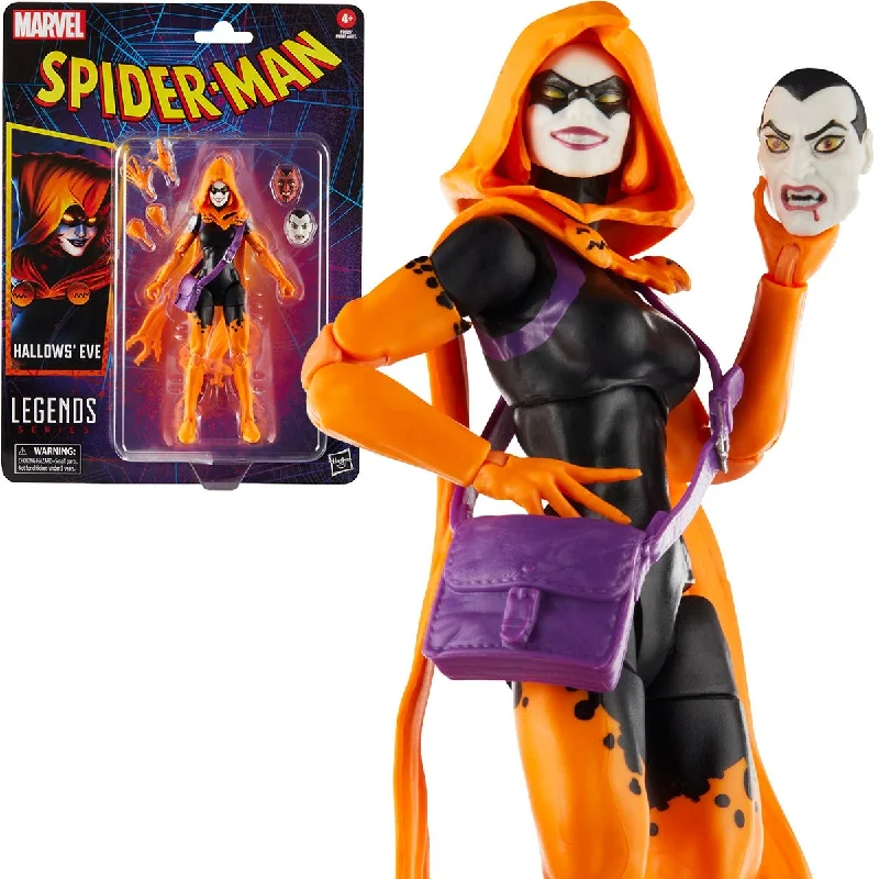 Roblox Character - Inspired Action Figures​ Marvel Legends Series Spider-Man Retro Hallow's Eve 6" Inch Action Figure - Hasbro