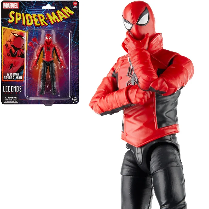 Star Wars Lightsaber - Wielding Action Figures​ Marvel Legends Series Spider-Man Retro Last Stand Spider-Man 6" Inch Action Figure - Hasbro