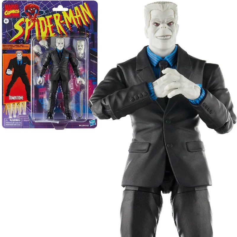 Game of Thrones Character Action Figures​ Marvel Legends Series Spider-Man Retro Tombstone 6" Inch Action Figure - Hasbro