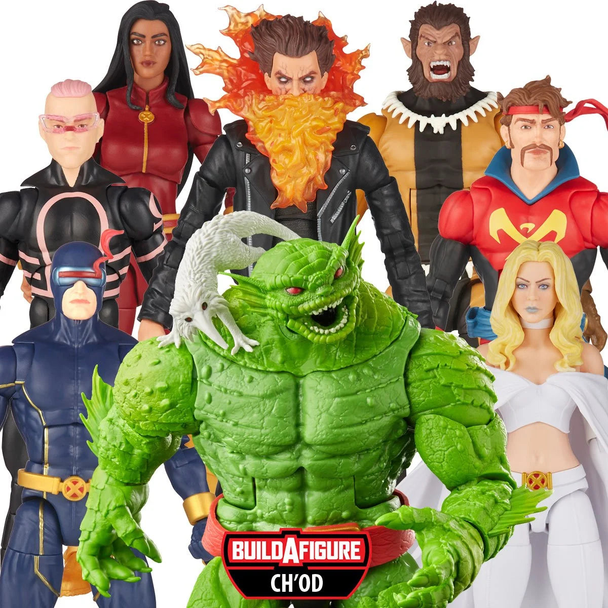 Fortnite Battle Royale Action Figures with Weapons​ Marvel Legends X-Men Ch'od Full Wave (Set of 7) 6" Inch Action Figures - Hasbro