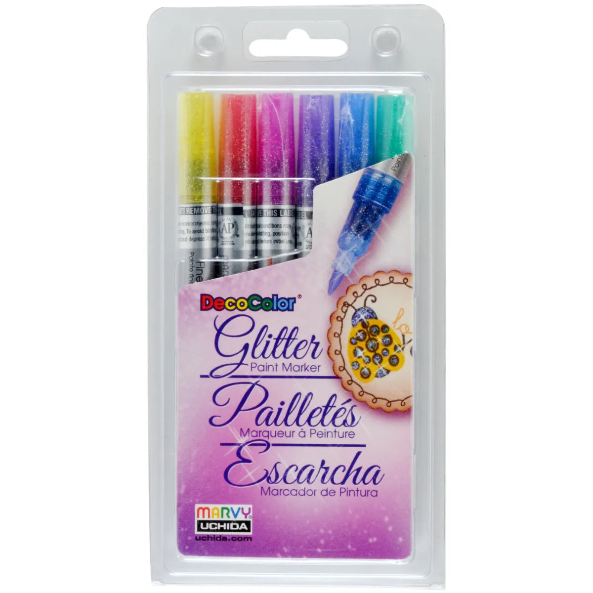 Modeling clay for sculpting small figures and objects​ Marvy Decocolor Glitter Paint Markers Set Of 6