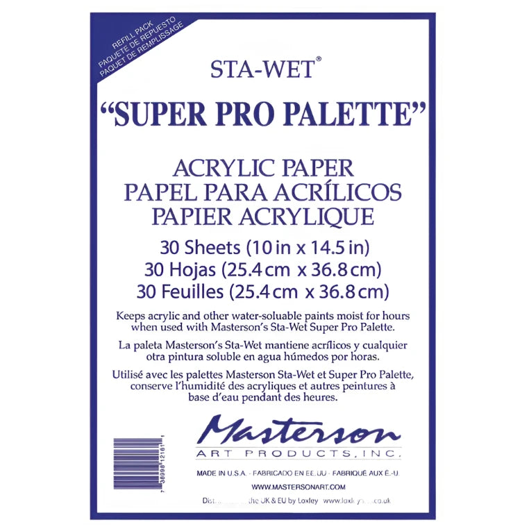 Canvas panels for landscape painting in various sizes​ Masterson Stawet Super Pro Palette Refill