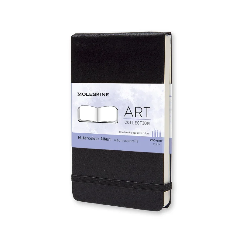Art supplies for making birthday party favors​ Moleskine Art Black Watercolour Albums