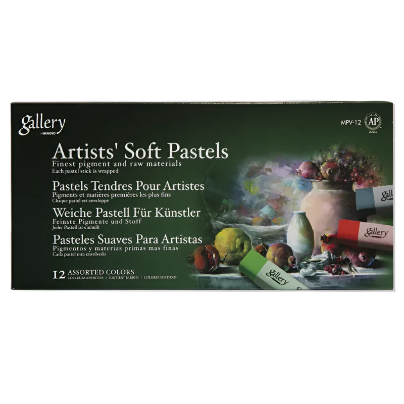 Printmaking supplies for creating handmade prints at home​ Mungyo Gallery Artists' Soft Pastel Set of 12