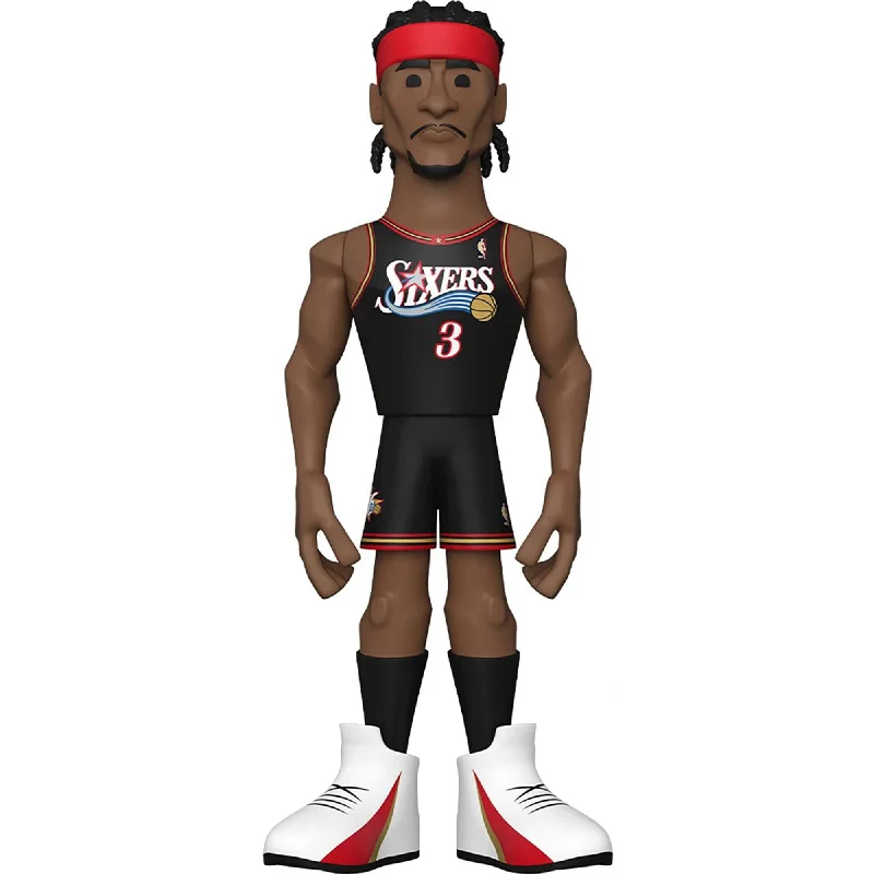 Super Mario Bros. Mario and Luigi Action Figures​ Philadelphia 76ers NBA Funko Gold 12 Inch Vinyl Figure | Allen Iverson CHASE