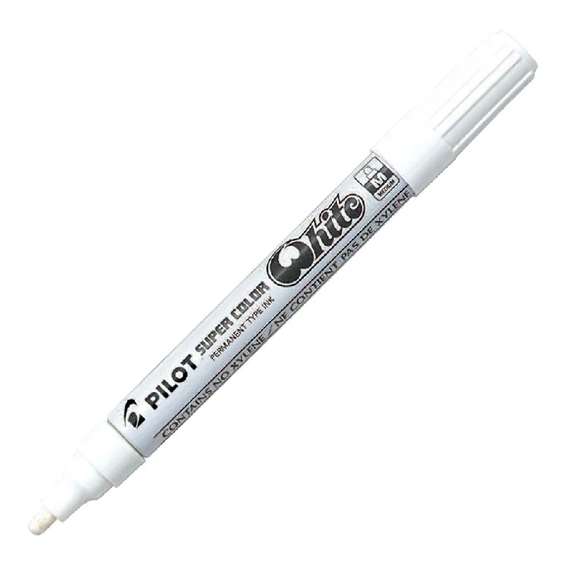 Handicraft supplies for making personalized picture frames Pilot Super Colour Paint Marker Medium White