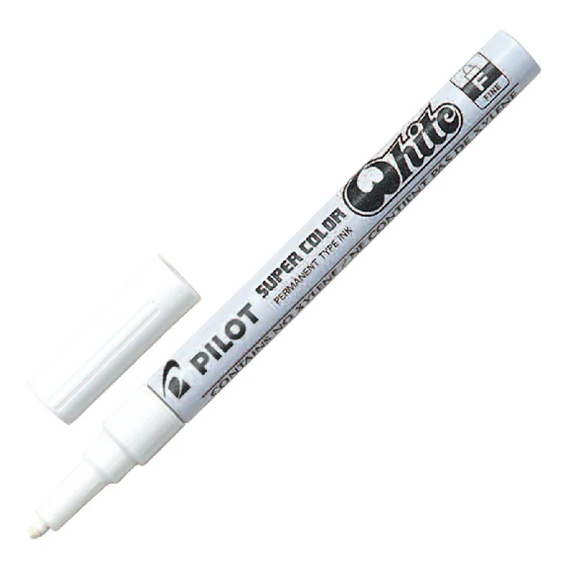Abstract painting art supplies for creative expression​ Pilot Super Colour Paint Markers White
