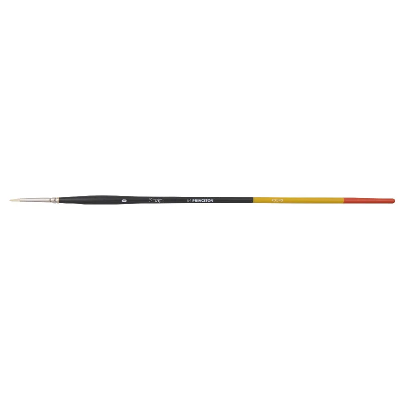 Oil painting canvases stretched on wooden frames​ Princeton Snap! 9700 Long Handle Natural Bristle Round Brushes
