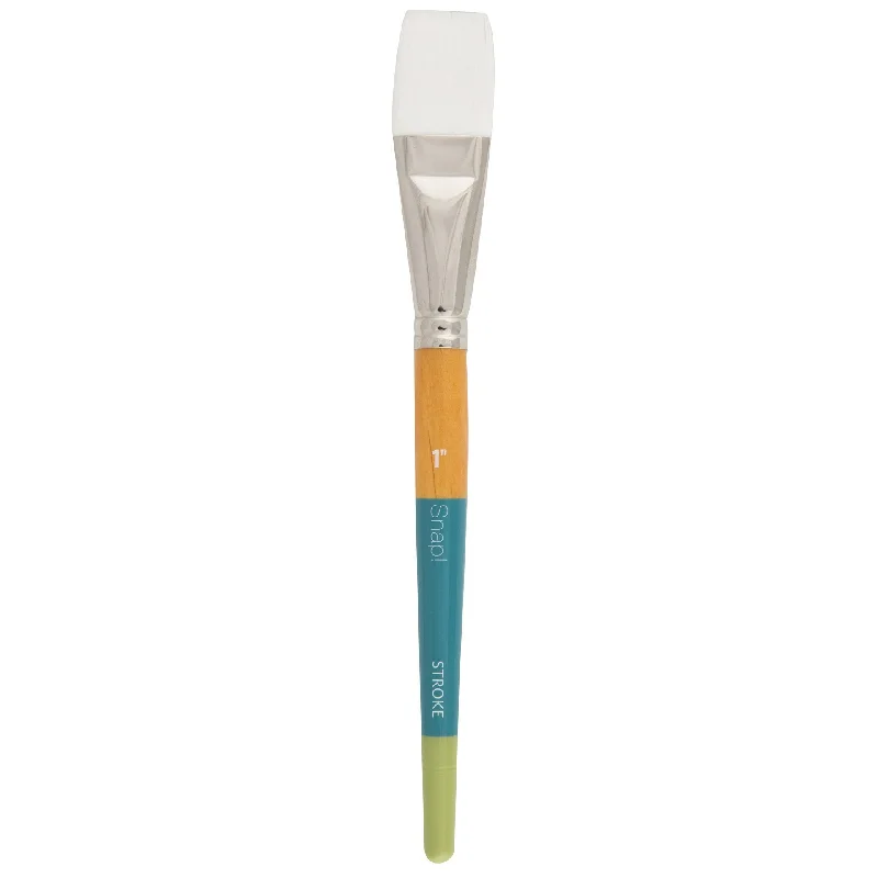 Ceramic painting kits for decorating pottery pieces​ Princeton Snap! 9850 Short Handle White Taklon Stroke 1" Brush