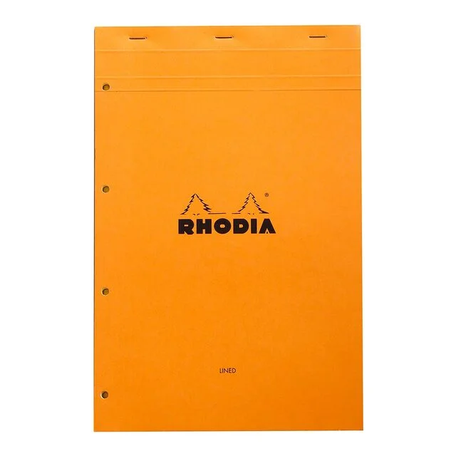 Handicraft supplies for making personalized picture frames Rhodia Bloc Yellow Pad No. 119 A4+ Lined Orange