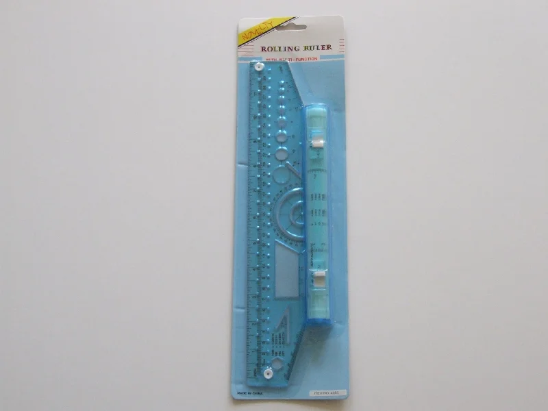 Water - soluble crayons for unique mixed - media art​ Rolling Ruler 30cm