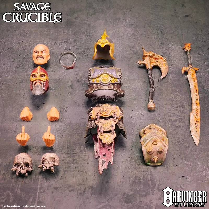 Fortnite Battle Royale Action Figures with Weapons​ Savage Crucible Raider Accessory Pack