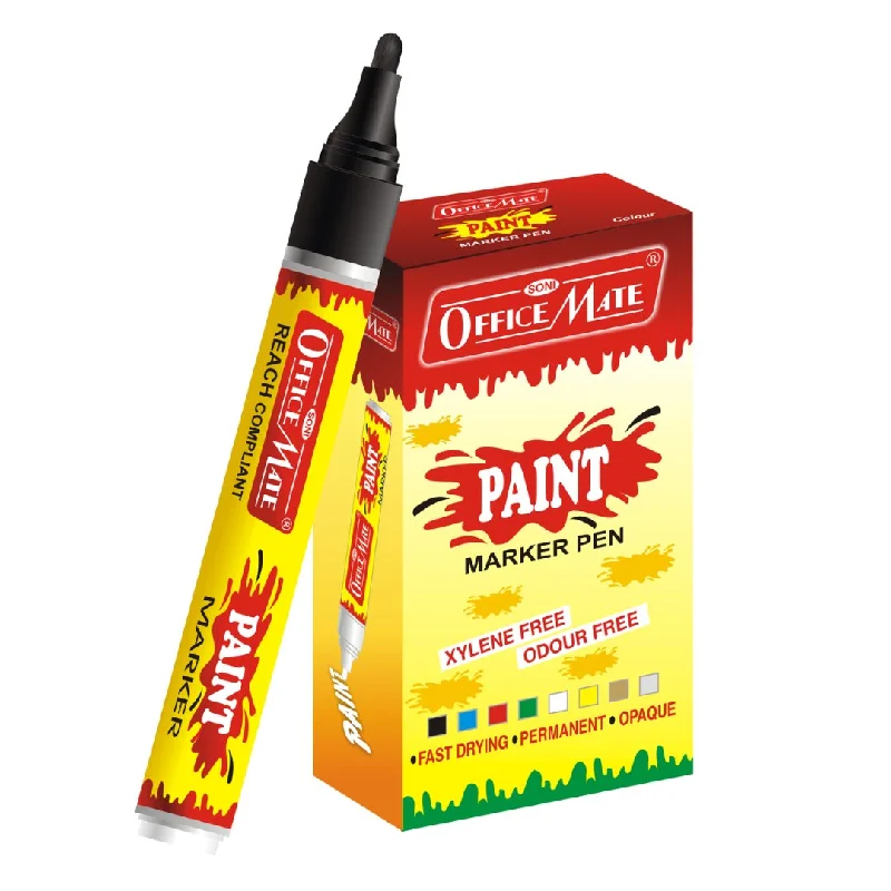 Art supplies for creating art - inspired wind chimes​ Soni Officemate Paint Markers – Medium Tip Set