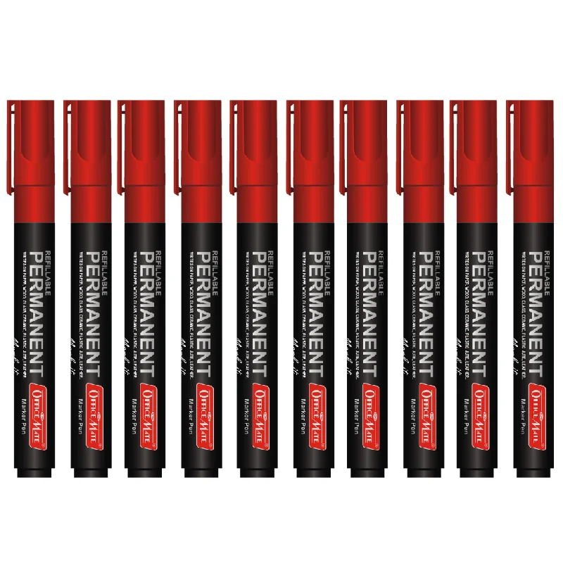 Art supplies for creating art - inspired fashion accessories​ Soni Officemate Permanent Marker - Pack of 10
