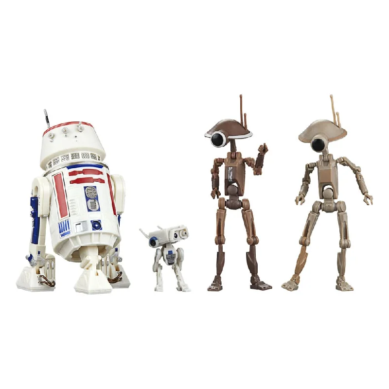 Incredibles Family Action Figures​ Star Wars: The Mandalorian Black Series Action Figure 4-Pack R5-D4, BD-72 & Pit Droids
