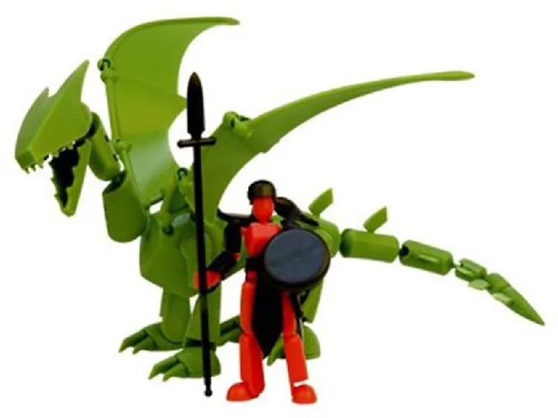 Destiny Guardian Action Figures​ Stikfas 3" Mini Figure: Beta Female with Dragon
