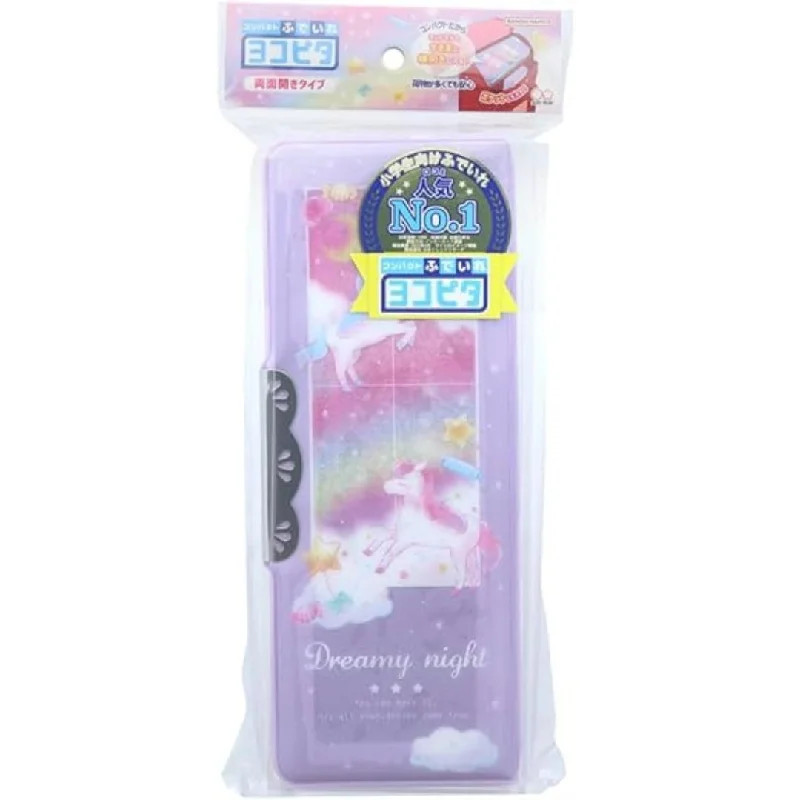 Art supplies for creating art - based photo albums​ Sun Star Yokopita Hologram, Dreamy Unicorn Compact Pencil Case