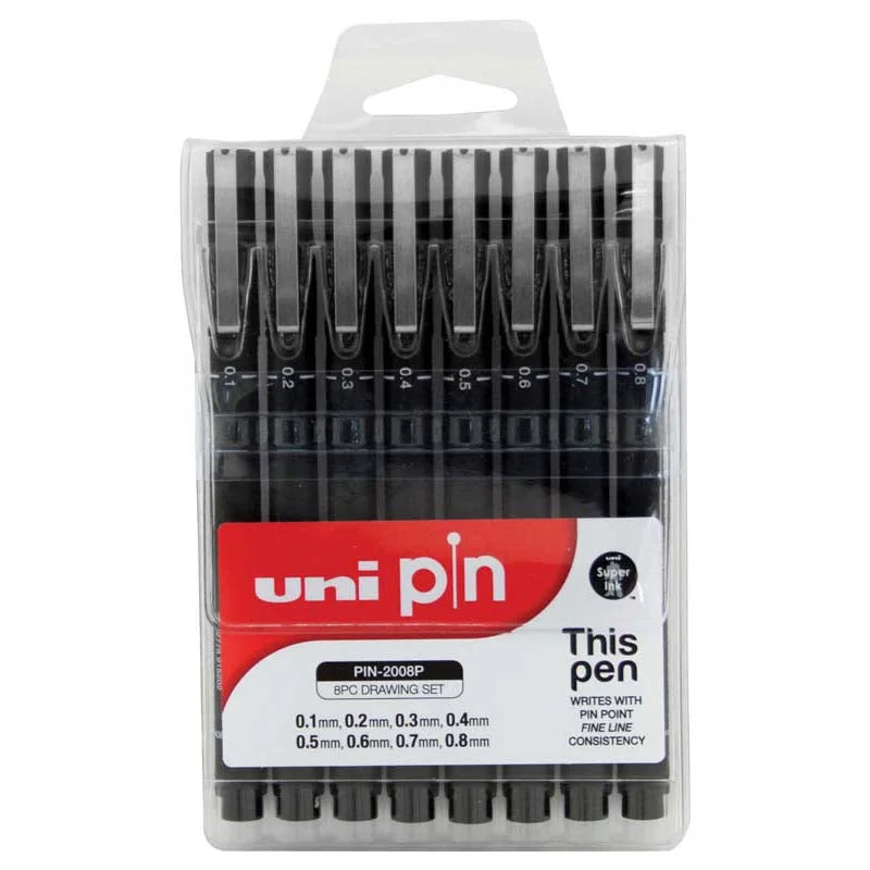 Art supplies for making wedding decorations​ Uni Pin Permanent Fineliners Drawing Set of 8