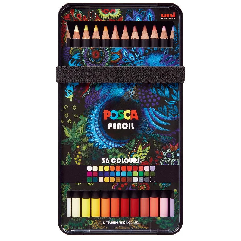 Brush - lettering art supplies for modern calligraphy​ Uni Posca Pencils Assorted Set Of 36
