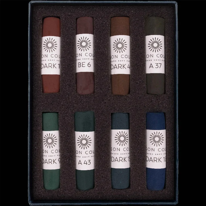 School - grade art supplies for classroom projects​ Unison Soft Pastel DARK Sets