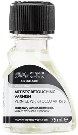 Glass painting supplies for adding color to glass surfaces​ Winsor & Newton Artists' RETOUCHING Varnish