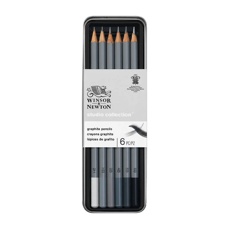 Acrylic painting palettes with mixing wells for easy blending​ Winsor & Newton Studio Graphic Pencils Set of 6