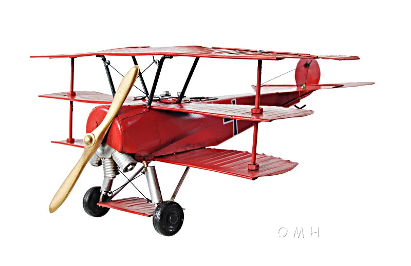 Food - themed model toys like pizza delivery trucks​ 1917 Red Baron Fokker Triplane
