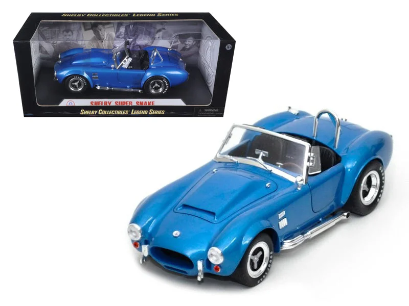 Fire truck model toys for future firefighters to role - play​ 1966 Shelby Cobra Super Snake Blue 1/18 Diecast Model Car by Shelby Collectibles