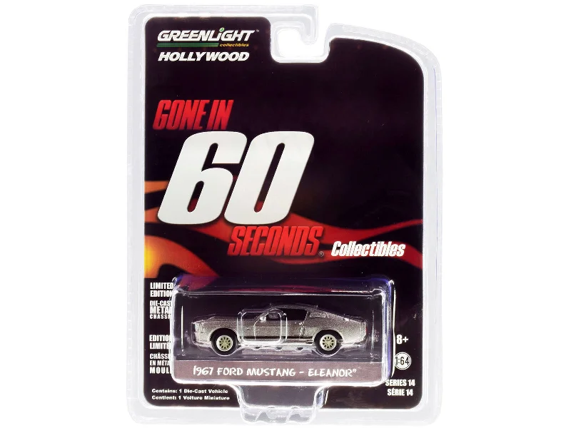 Animal - shaped model toys for wildlife education​ 1967 Ford Mustang Custom "Eleanor" "Gone in 60 Sixty Seconds" (2000) Movie 1/64 Diecast Car Model by Greenlight
