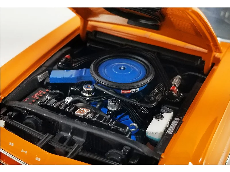 Indian - palace model toys for South - Asian - history learning​ 1968 Shelby GT500 KR Orange Metallic (WT Color Code 5107) with White Stripes Limited Edition to 348 pieces Worldwide 1/18 Diecast Model Car by ACME