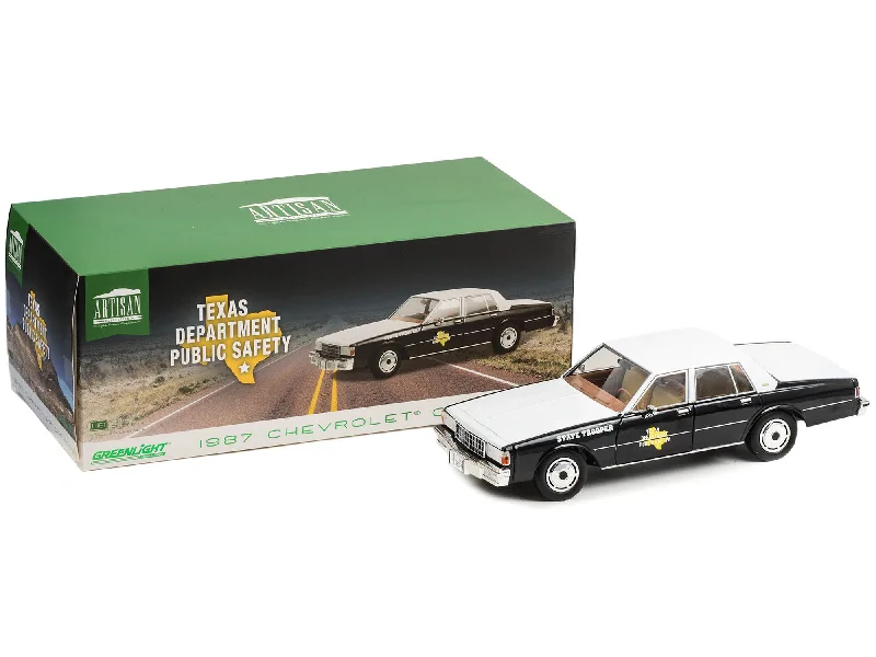 Dinosaurs model toys for paleontology - loving children​ 1987 Chevrolet Caprice Police Black and White "Texas Department of Public Safety - State Trooper" "Artisan Collection" 1/18 Diecast Model Car by Greenlight