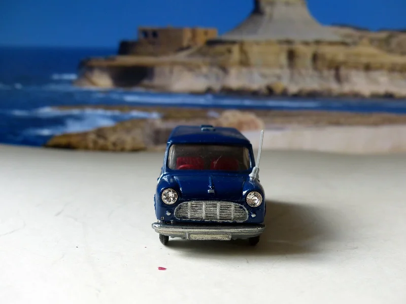 Electric trains reducing environmental impact​ 448 Austin Mini Van (rebuilt)