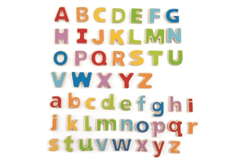 Wooden texture toys for sensory development​ ABC Magnetic Letters by Hape