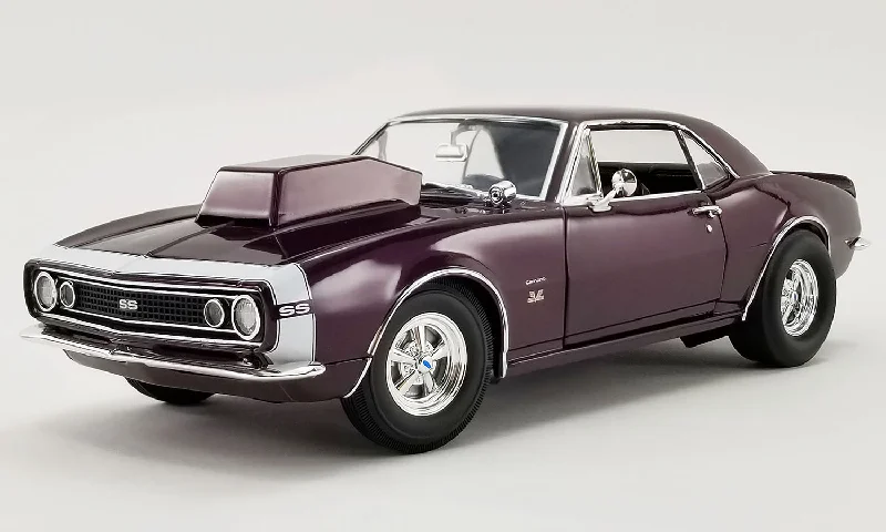Cruise ships for long - distance vacation voyages​ Acme 1/18 1967 Chev Camaro Drag Outlaws Dark Metallic Purple Haze