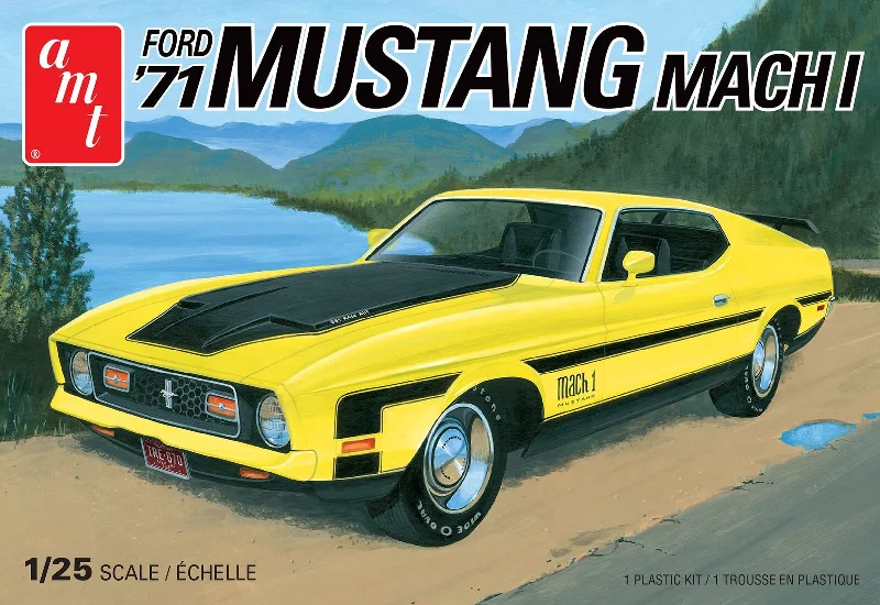 Passenger train cars with various amenities​ AMT 1/25 1971 Ford Mustang Mach I - Plastic Model Kit