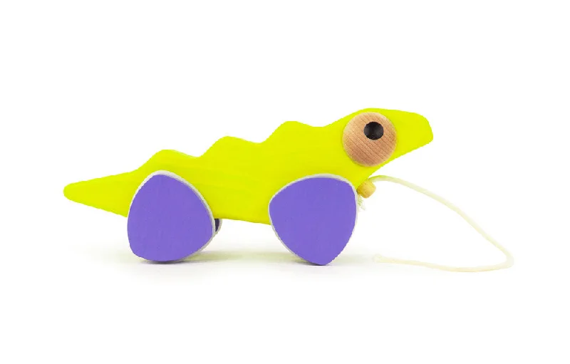 Wooden play scooters for outdoor mobility play​ Bajo Iguana Galapagos Series