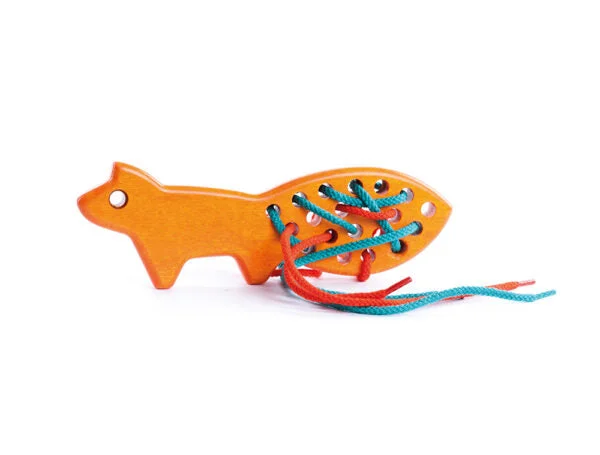Wooden play police stations for law - enforcement play​ Bajo Lacing Fox Orange