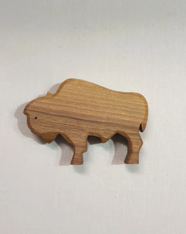 Wooden jigsaw puzzles for patience building​ Bajo Loose Wooden Buffalo